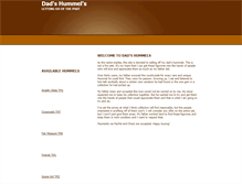 Tablet Screenshot of dads-hummels.com